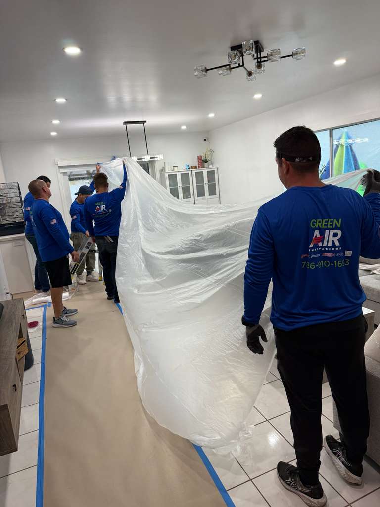 Interior protection & duct work — Pinecrest, FL