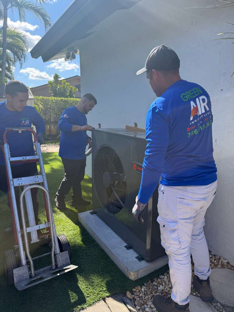 Trane 4-ton condenser install — Coral Gables, FL
